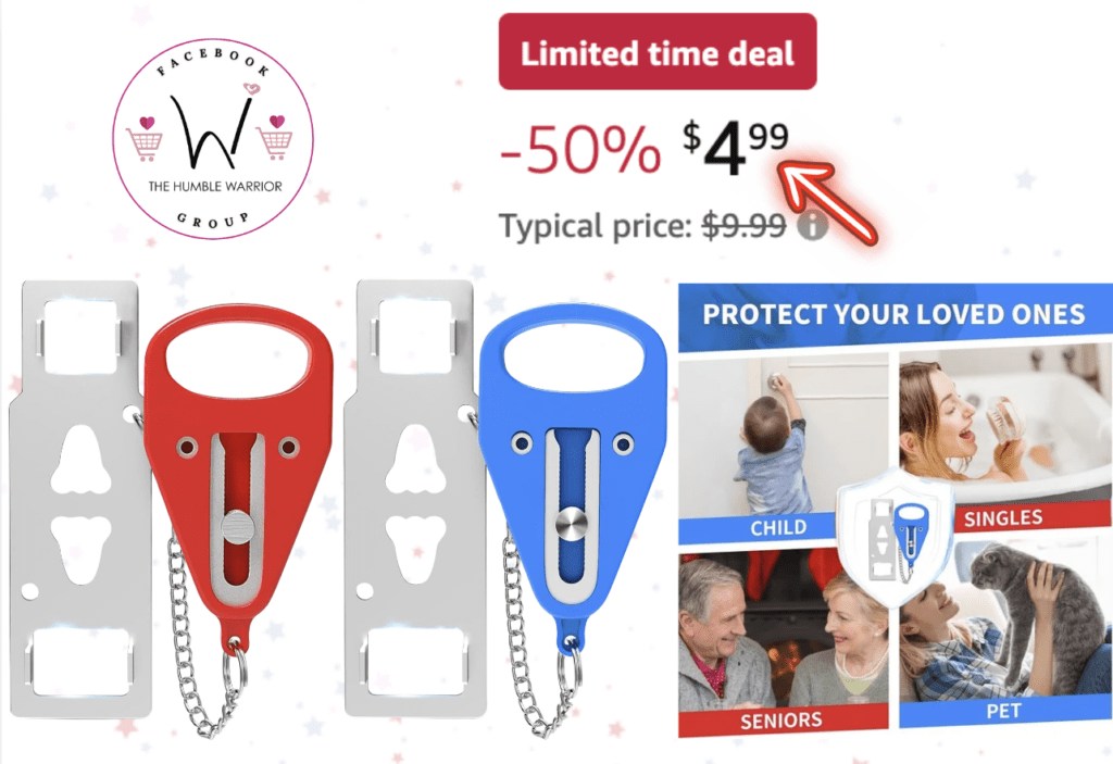 2-pack of portable door locks!